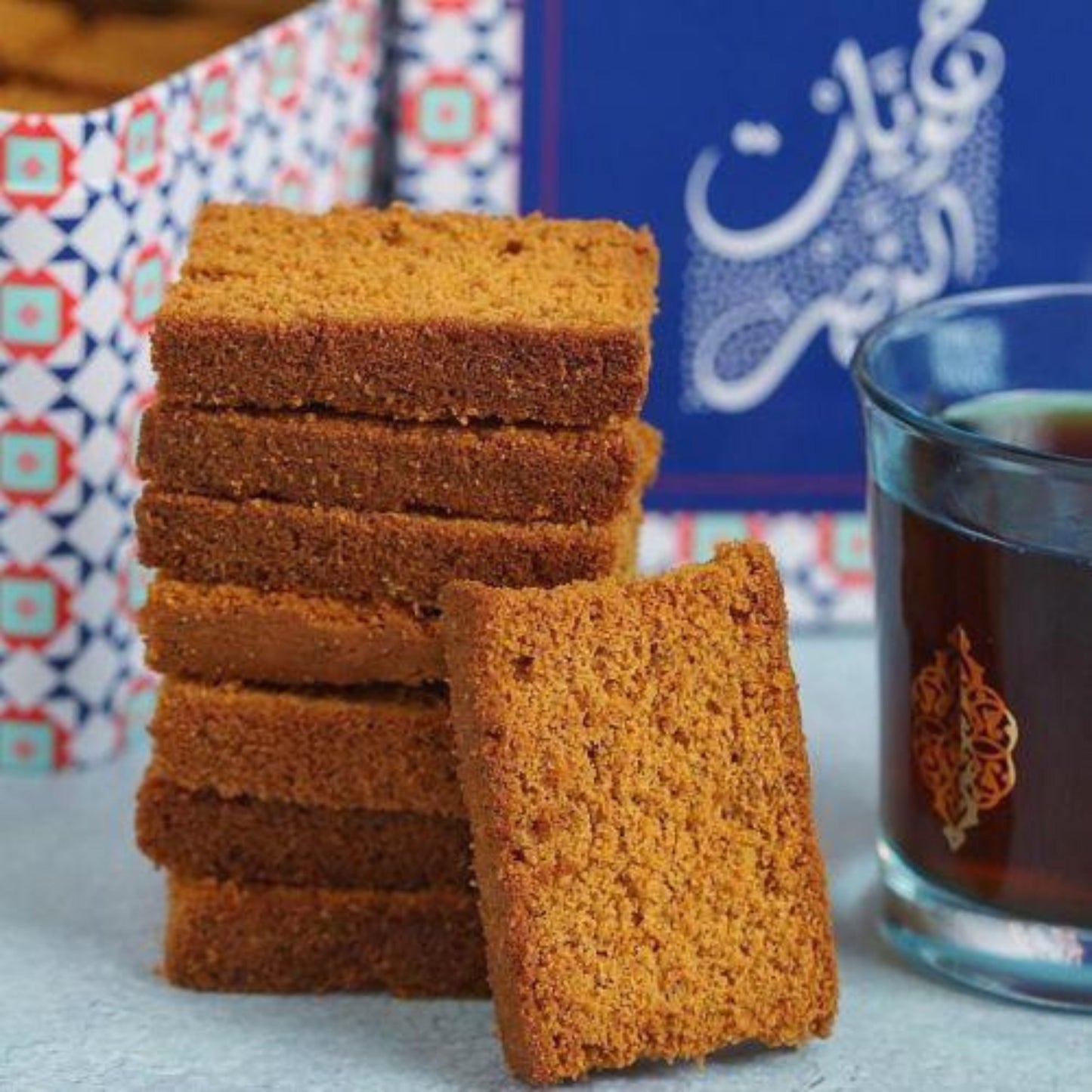 كيك ناشف بالهيل (لسان الثور)