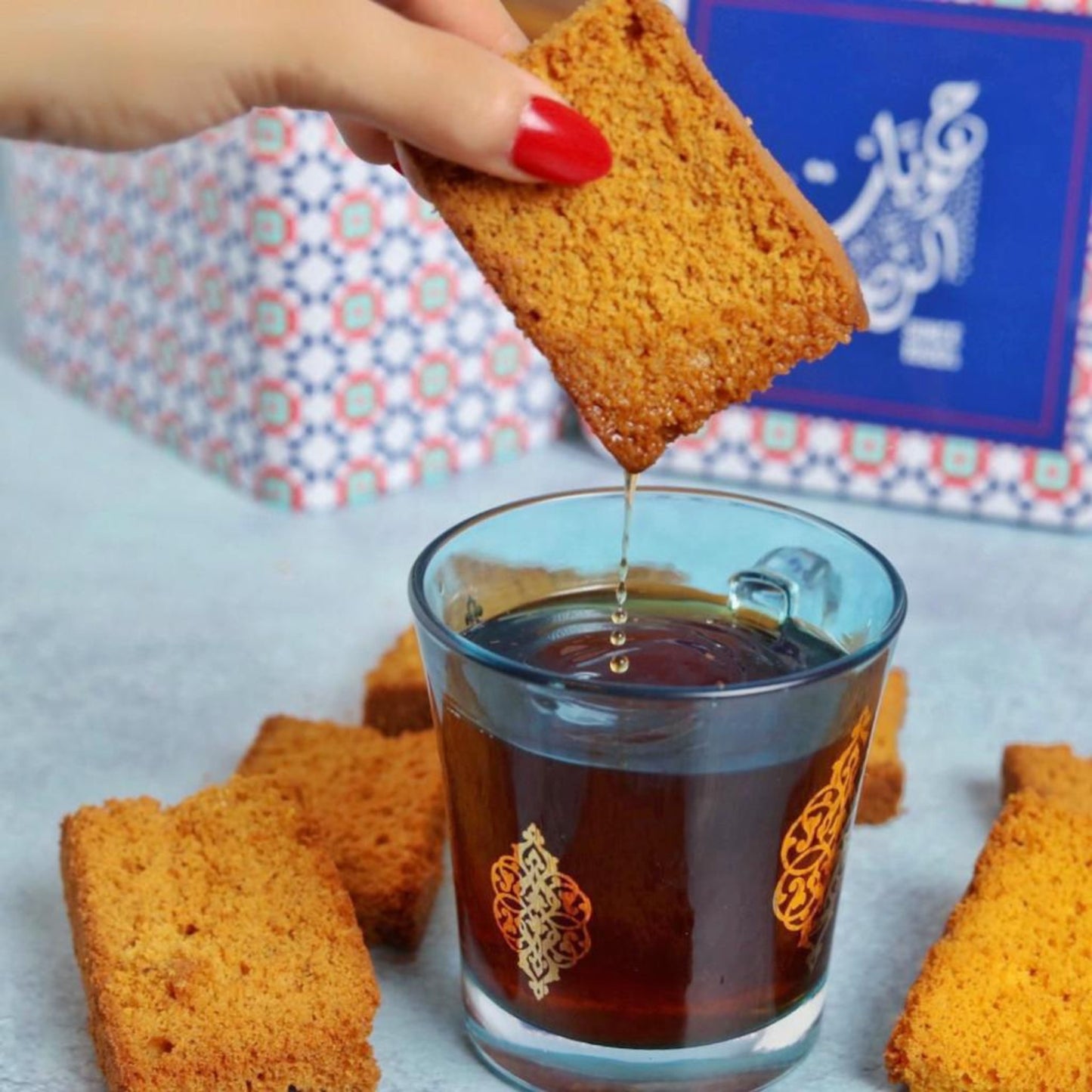 كيك ناشف بالهيل (لسان الثور)