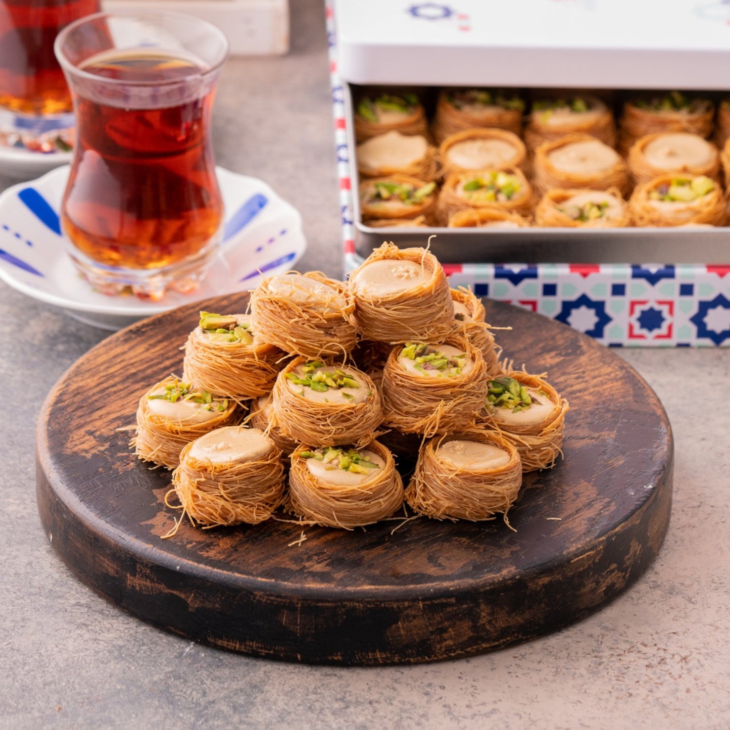 Konafa with Rahash