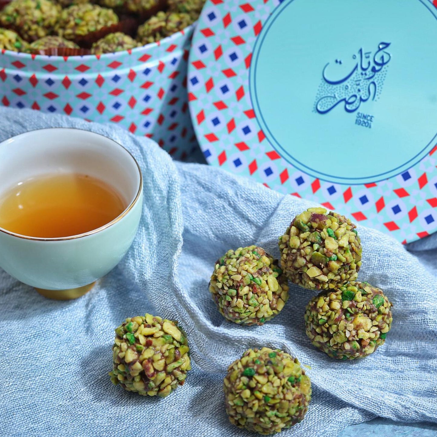 Rahash Balls with Pistachio